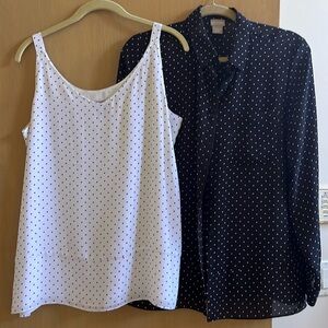 Chicos size one tank and shirt set